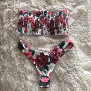 Floral bathing suit